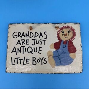 Charming Rustic Wall Plaque with Rag Doll Design